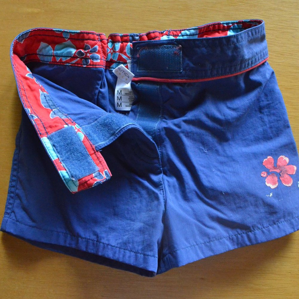 Velcro Button Swim Shorts